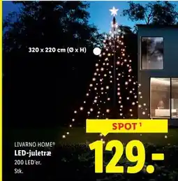 Lidl LED-juletræ, DKK 129 tilbud