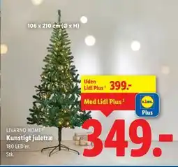 Lidl Kunstigt juletræ, DKK 399, App-pris tilbud