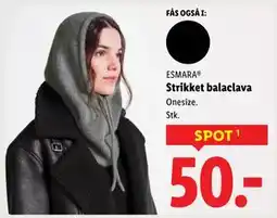 Lidl Strikket balaclava, DKK 50 tilbud