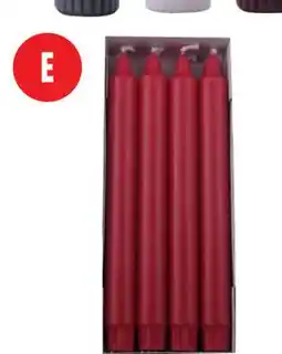 Lidl Rode kronelys, DKK 25 tilbud