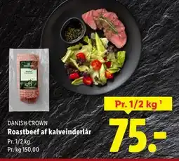 Lidl Roastbeef af kalveinderlår, DKK 75 tilbud