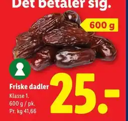 Lidl Friske dadler, DKK 25 tilbud