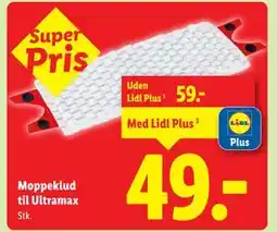 Lidl Moppeklud til Ultramax., App-pris tilbud