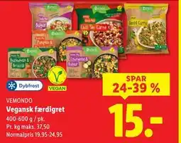 Lidl Vegansk færdigret, DKK 15 tilbud