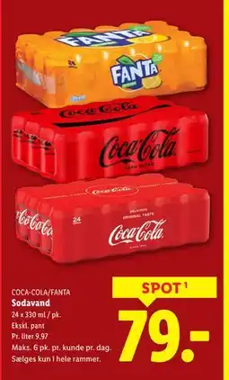 Lidl Sodavand, DKK 79 tilbud