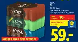 Lidl Øl, DKK 75, App-pris tilbud