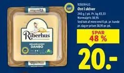 Lidl Ost i skiver, DKK 20 tilbud