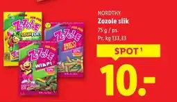 Lidl Zozole slik, DKK 10 tilbud