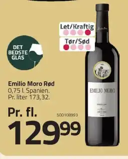 Fleggaard Emilio Moro Rød tilbud