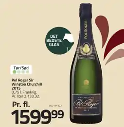 Fleggaard Pol Roger Sir Winston Churchill 2015 tilbud