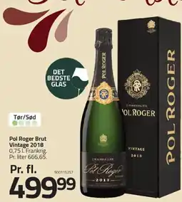 Fleggaard Pol Roger Brut Vintage 2018 tilbud