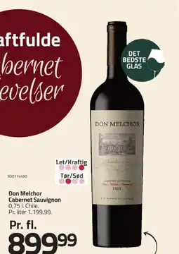 Fleggaard Don Melchor Cabernet Sauvignon Chile. tilbud