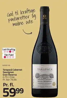 Fleggaard Tarapacá Cabernet Sauvignon Gran Reserva Chile. tilbud