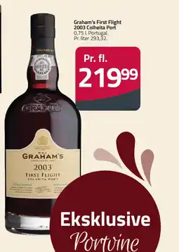 Fleggaard Graham's First Flight 2003 Colheita Port tilbud