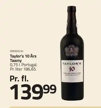 Fleggaard Taylor's 10 Års Tawny Portugal tilbud