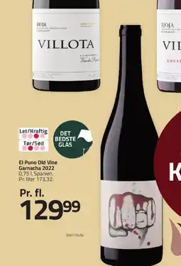 Fleggaard El Puno Old Vine Garnacha 2022 Spanien. tilbud