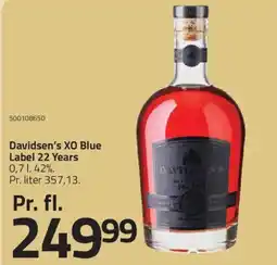Fleggaard Davidsen's XO Blue Label 22 Years tilbud