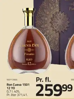 Fleggaard Ron Cueva 1501 12 YO tilbud