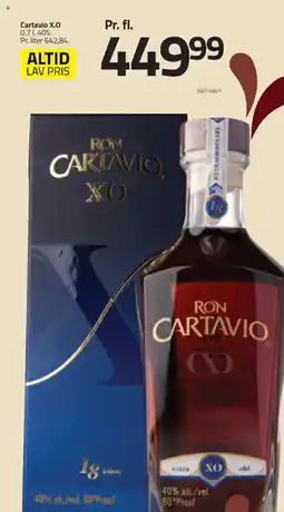 Fleggaard Cartavio X.O .40%. tilbud