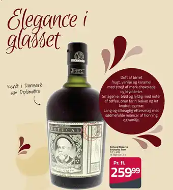 Botucal Reserva Exclusiva Rom .40%.