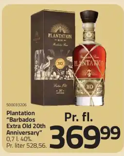Fleggaard Plantation "Barbados Extra Old 20th Anniversary" 40%. tilbud
