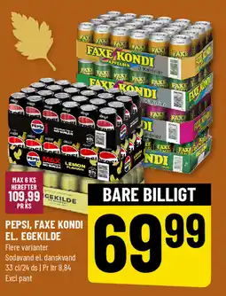 Løvbjerg Pepsi, faxe kondi el. egekilde tilbud