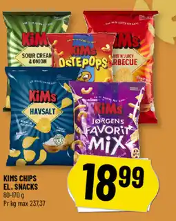Løvbjerg Kims chips el. snacks tilbud