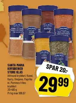 Løvbjerg Santa maria krydderier store glas tilbud