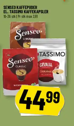 Løvbjerg Senseo kaffepuder el. tassimo kaffekapsler tilbud