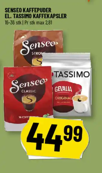 Løvbjerg Senseo kaffepuder el. tassimo kaffekapsler tilbud