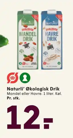 SPAR Naturli’ Økologisk Drik, DKK 12 tilbud
