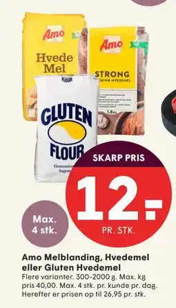 SPAR Amo Melblanding, Hvedemel eller Gluten Hvedemel, DKK 12 tilbud