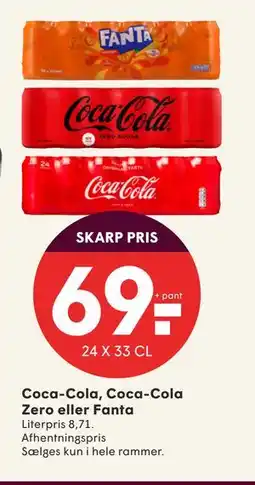 SPAR Coca-Cola, Coca-Cola Zero eller Fanta, DKK 69 tilbud