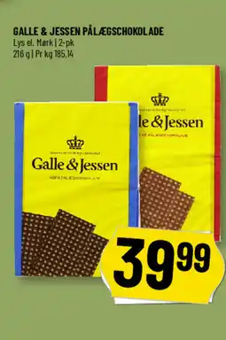 Løvbjerg Galle & jessen pålægschokolade tilbud