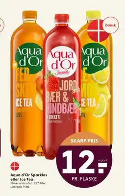 SPAR Aqua d’Or Sparkles eller Ice Tea, DKK 12 tilbud