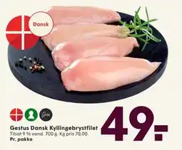 SPAR Gestus Dansk Kyllingebrystfilet, DKK 49 tilbud