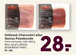 SPAR Italiensk Charcuteri eller Gestus Pizzabunde, DKK 28 tilbud