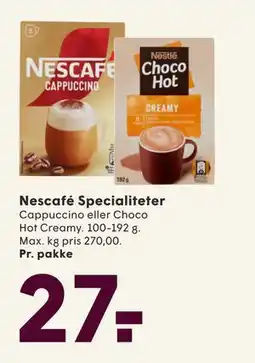 SPAR Nescafé Specialiteter, DKK 27 tilbud