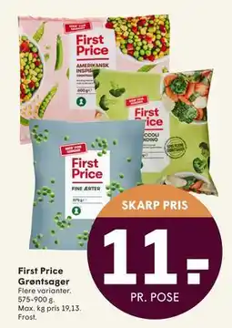 SPAR First Price Grøntsager, DKK 11 tilbud