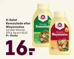 SPAR K-Salat Remoulade eller Mayonnaise, DKK 16 tilbud