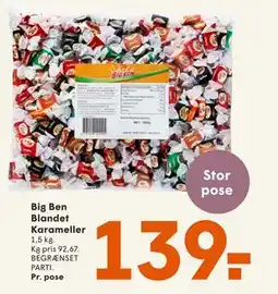 SPAR Big Ben Blandet Karameller, DKK 139 tilbud
