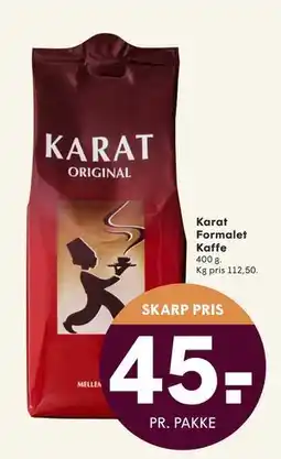 SPAR Karat Formalet Kaffe, DKK 45 tilbud