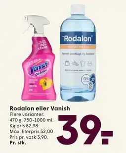 SPAR Rodalon eller Vanish, DKK 39 tilbud