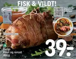 REMA 1000 Fasan Flået og renset 450 g, DKK 39 tilbud