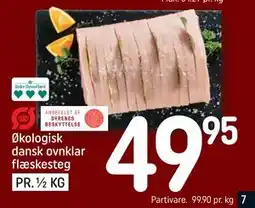 REMA 1000 Økologisk dansk ovnklar flæskesteg, DKK 49.95 tilbud