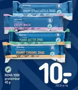REMA 1000 REMA 1000 proteinbar 45 g, DKK 10 tilbud