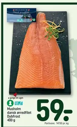 REMA 1000 Musholm dansk ørredfilet Dybfrost 400 g, DKK 59 tilbud