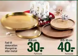REMA 1000 Fad til dekoration Mangotræ eller metal tilbud