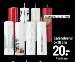REMA 1000 Kalenderlys 5x18 cm, DKK 20 tilbud