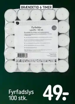 REMA 1000 Fyrfadslys 100 stk., DKK 49 tilbud